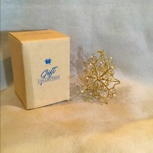 Gold Glitter Snowflake